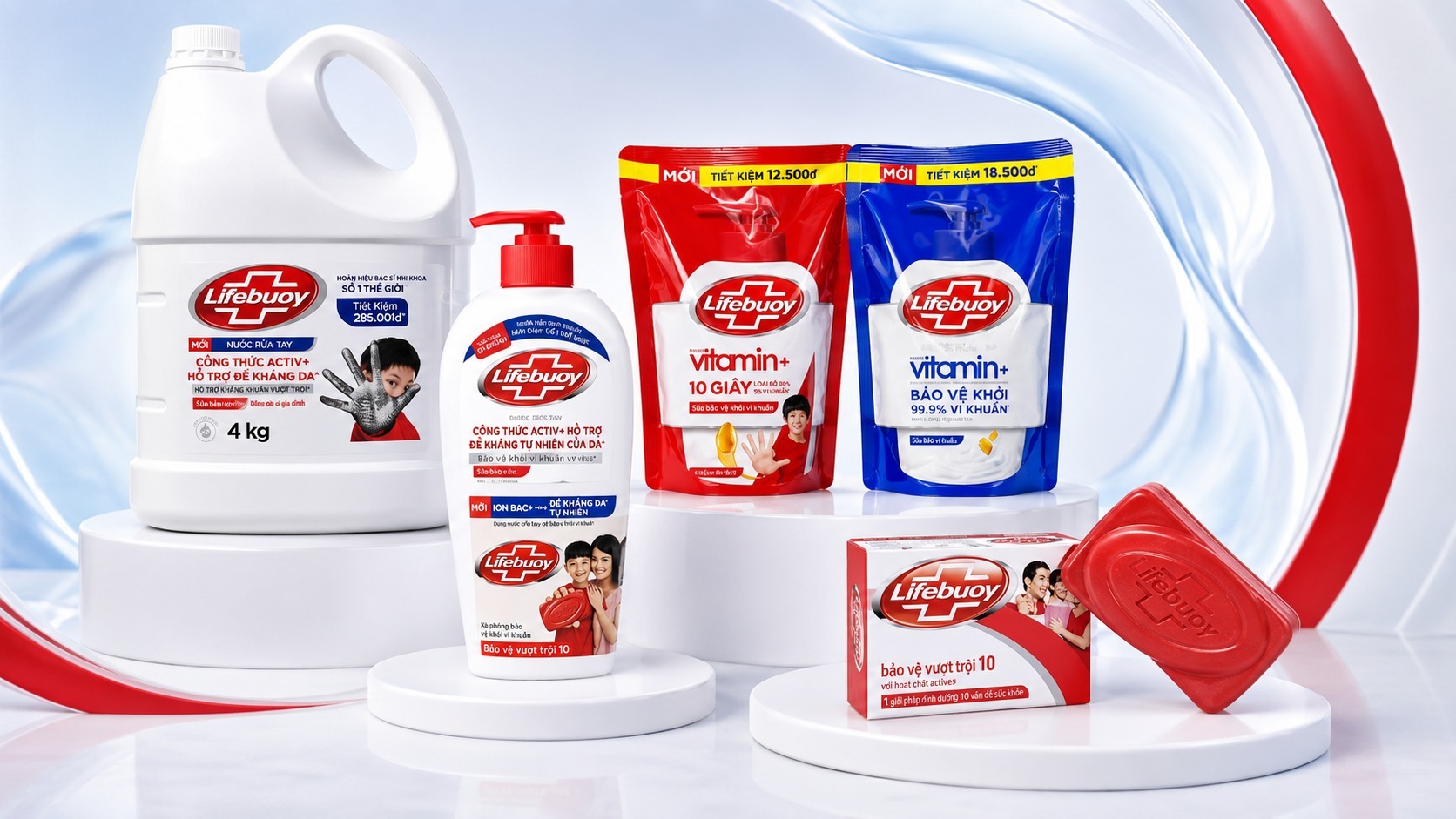 Nước rửa tay lifebuoy- gói ,chai , can -chính hãng giá tốt