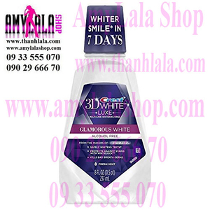 Nước súc miệng 7 ngày trắng răng Crest 3D White Luxe Glamorous 237ml - 0933555070 - 0902966670 -