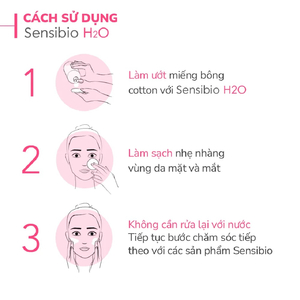 Nước tẩy trang Bioderma Sensibio H2O Hồng Cho Da Nhạy Cảm 500Ml