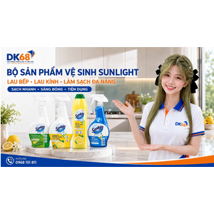 Nước Xịt Kính, Nước Lau Bếp Sunlight Và Gift – Làm Sạch Nhanh, Tiện Dụng