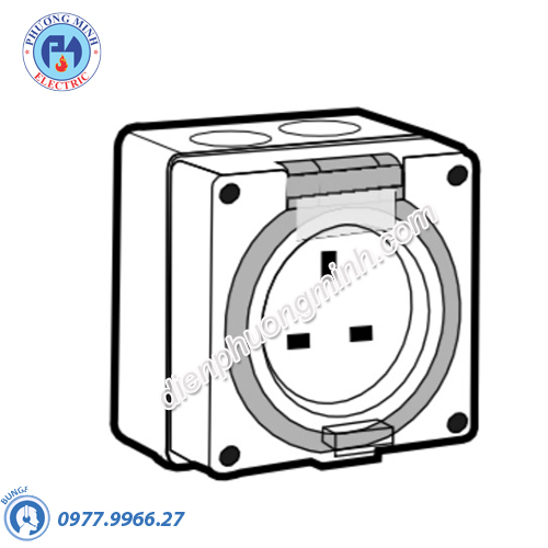 Ổ cắm chống thấm 240V Blue 3P 16A - Model 56SO316/240