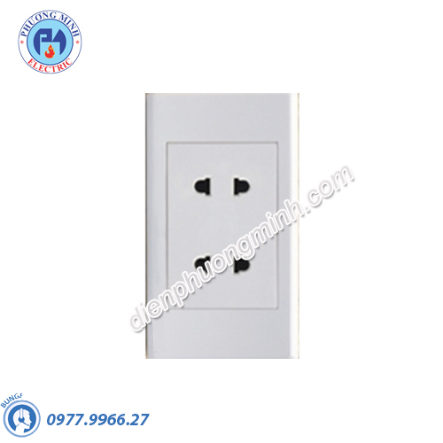 Ổ cắm đôi 2 chấu - Model CS22U