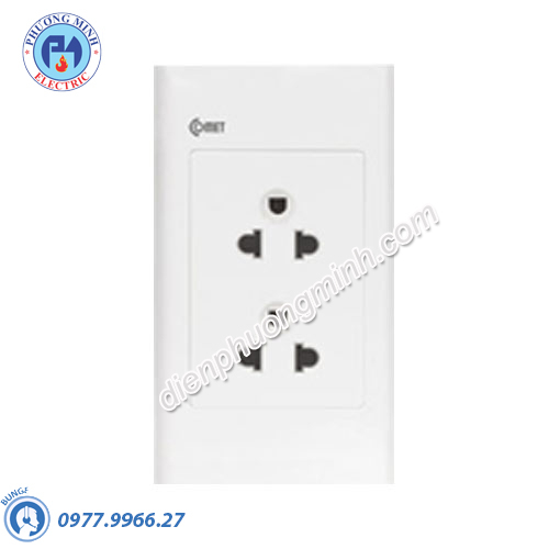 Ổ cắm đôi 3 chấu - Model CS12U3