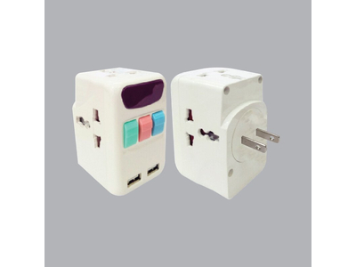 Ổ Cắm Du Lịch Đa Năng, 2 Cổng USB TA4