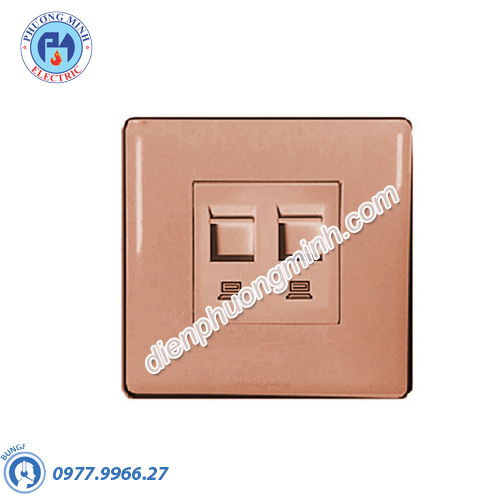 Ổ cắm mạng LAN 2 cổng cat5e Honeywell - Model P63555GLA