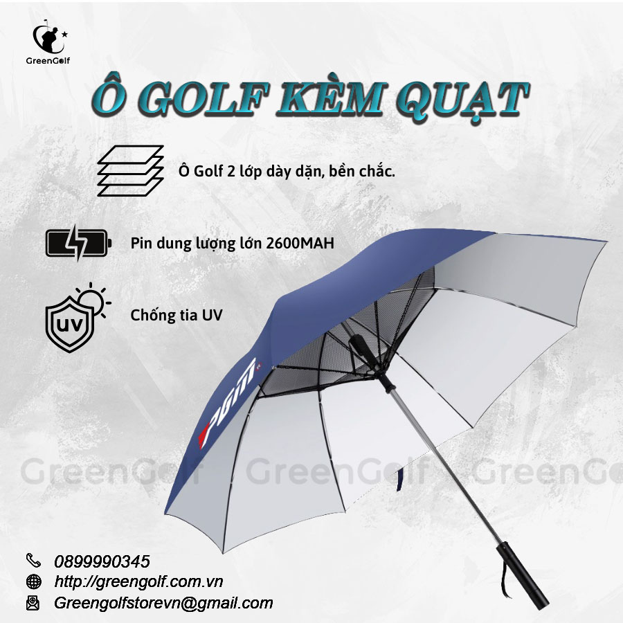 Ô Golf Tích Hợp Quạt - GG808