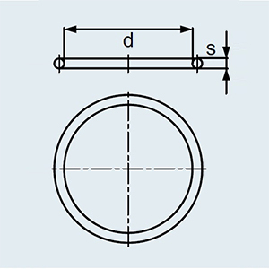 O-ring - Ống silicone (VMQ) phù hợp cho bình hút ẩm - DURAN