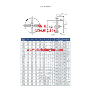 Mâm cặp 4 chấu tự định tâm K12-100, mâm cặp 4 chấu máy tiện, lato máy tiện