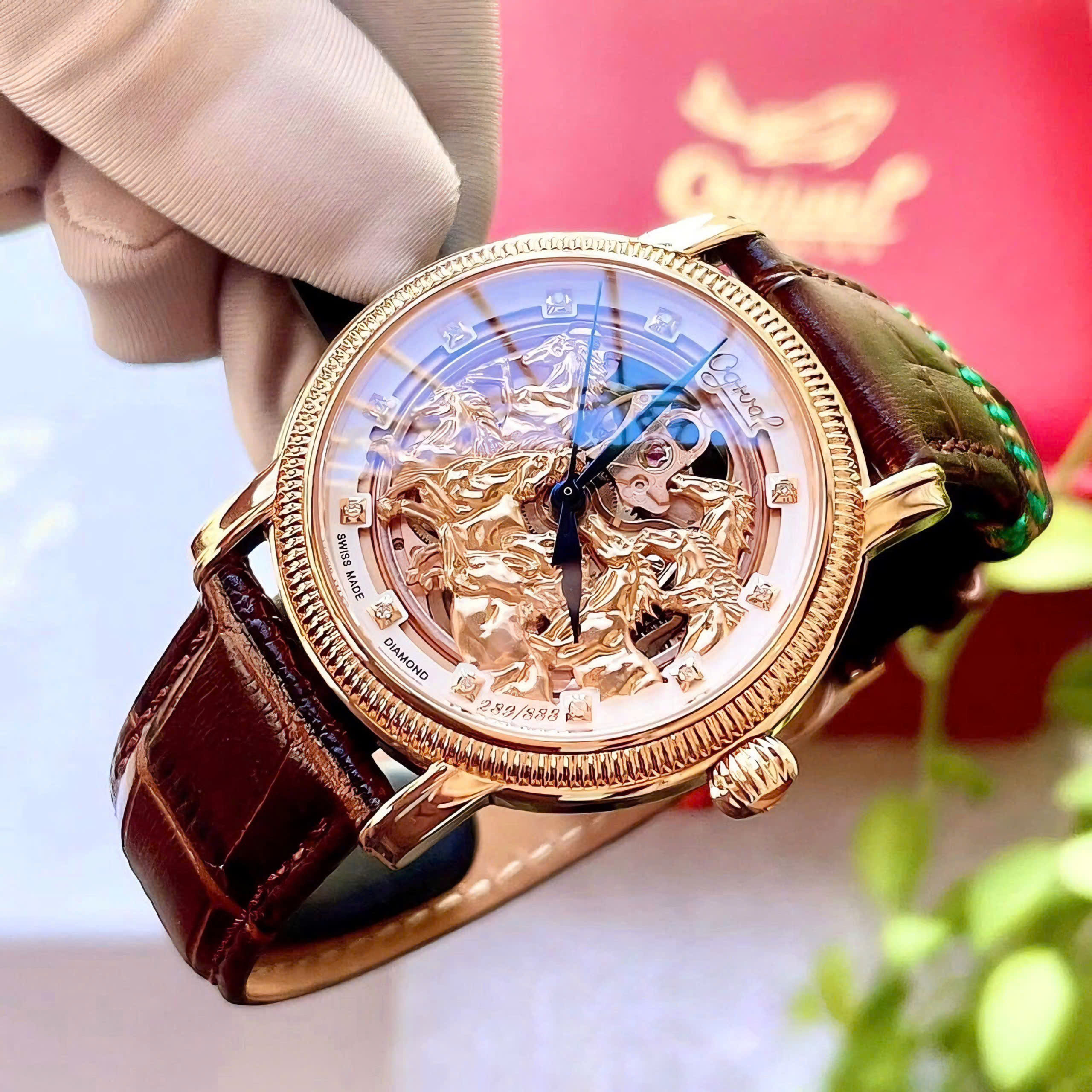 Đồng hồ nam Ogival OG358.88-AGR-GL chính hãng