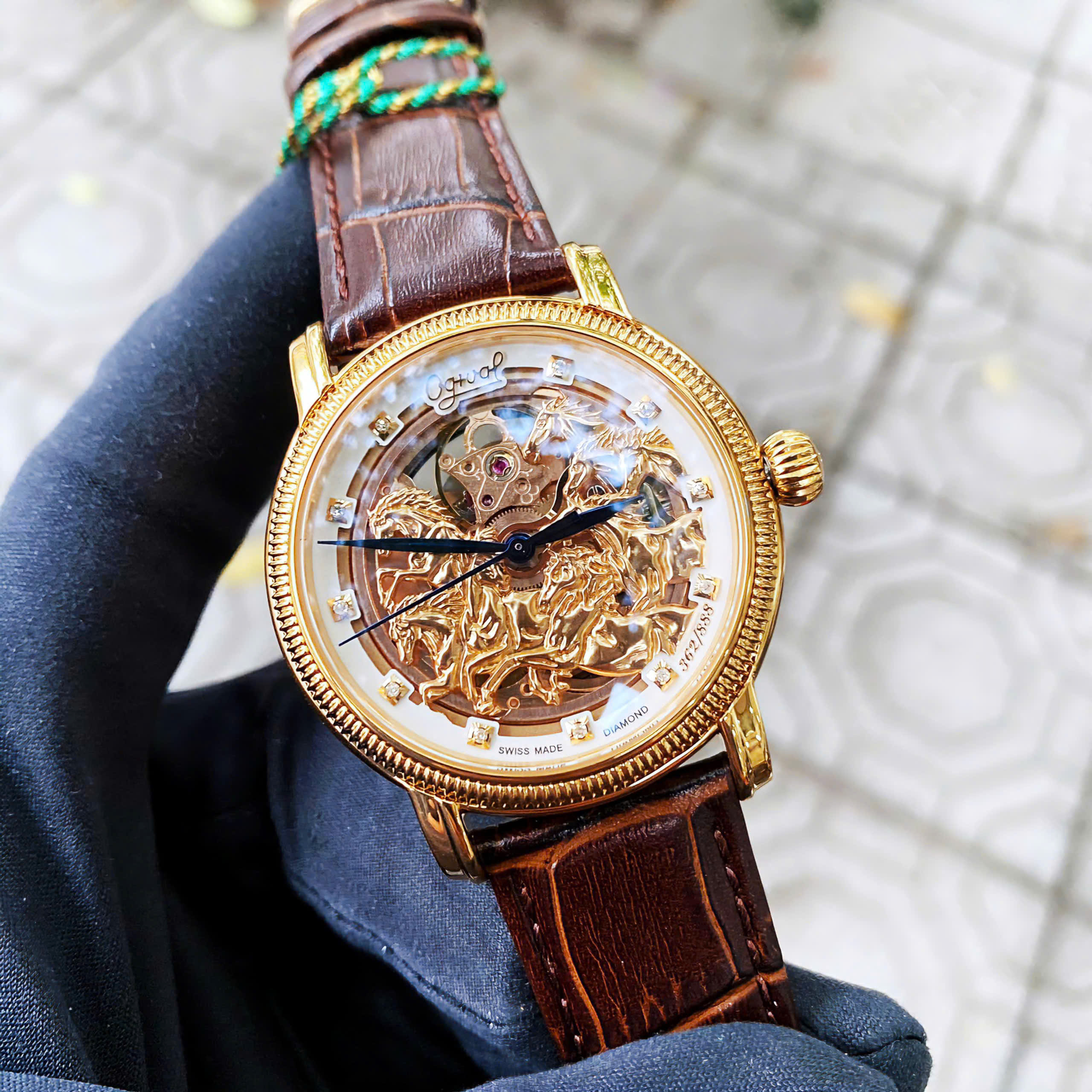 Đồng hồ nam Ogival OG358.88-AGR-GL chính hãng