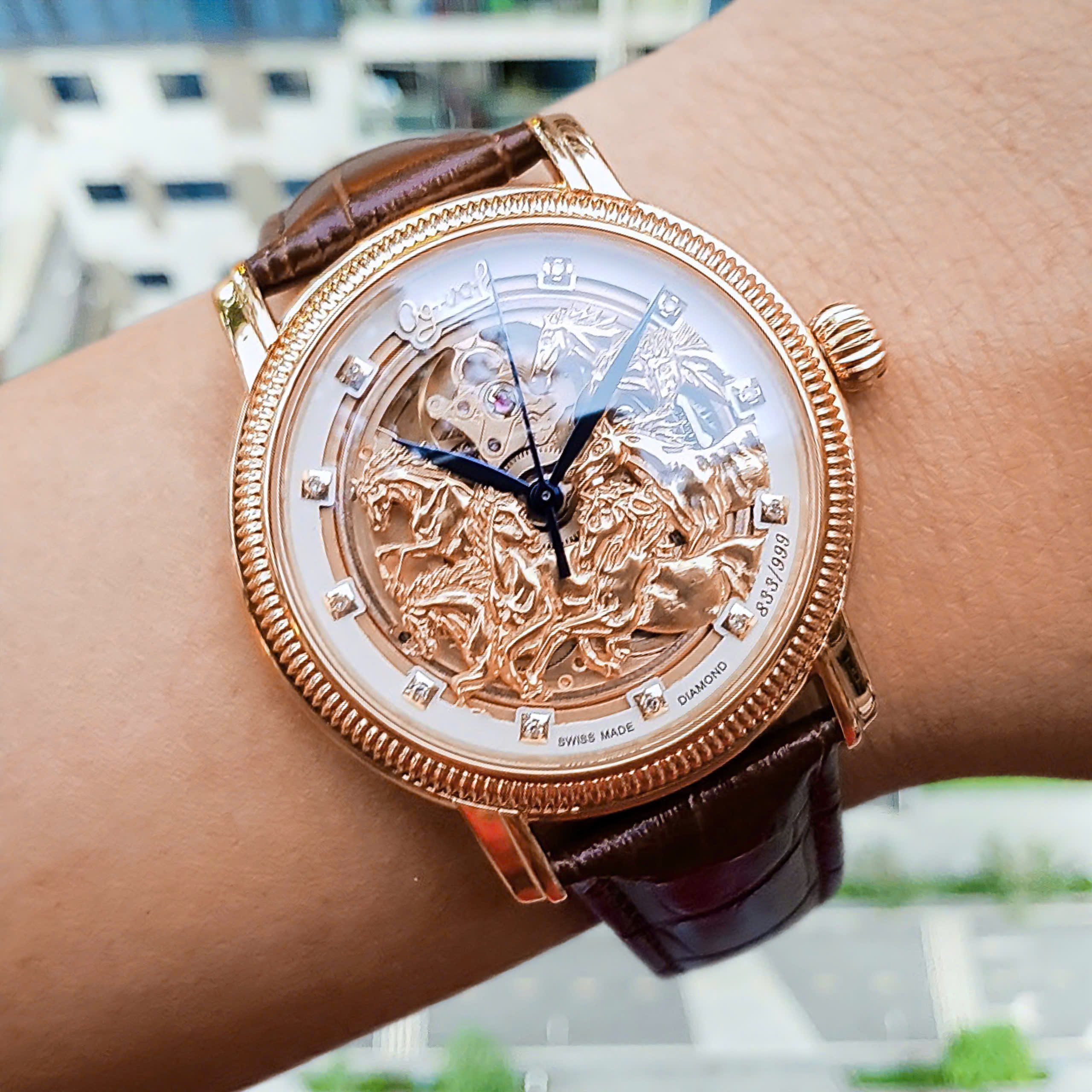 Đồng hồ nam Ogival OG358.88-AGR-GL chính hãng