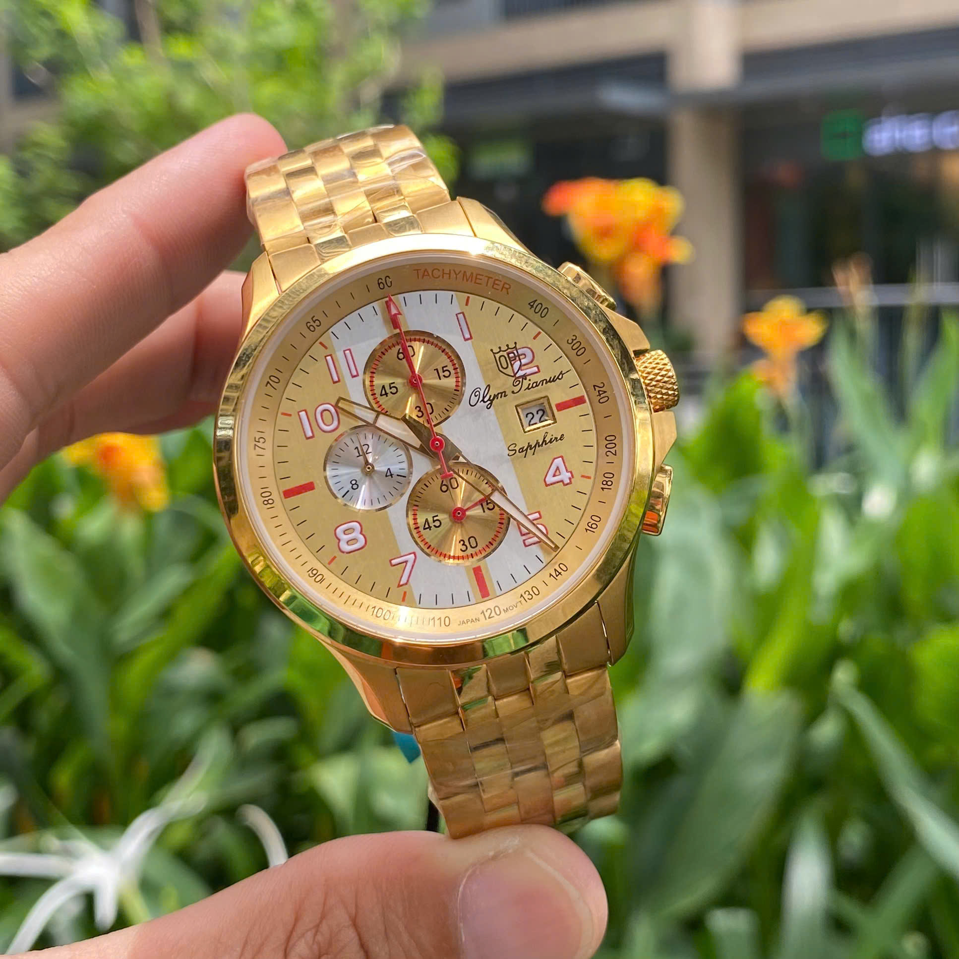 ĐỒNG HỒ NAM OLYM PIANUS OP89322-3G-628 DÂY THÉP CHÍNH HÃNG