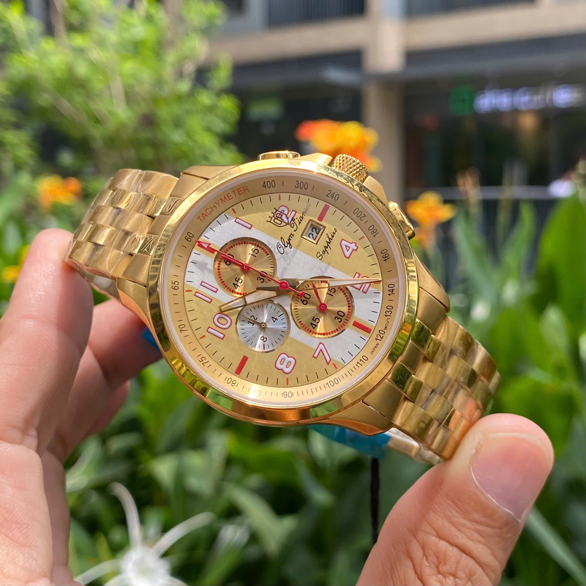 ĐỒNG HỒ NAM OLYM PIANUS OP89322-3G-628 DÂY THÉP CHÍNH HÃNG