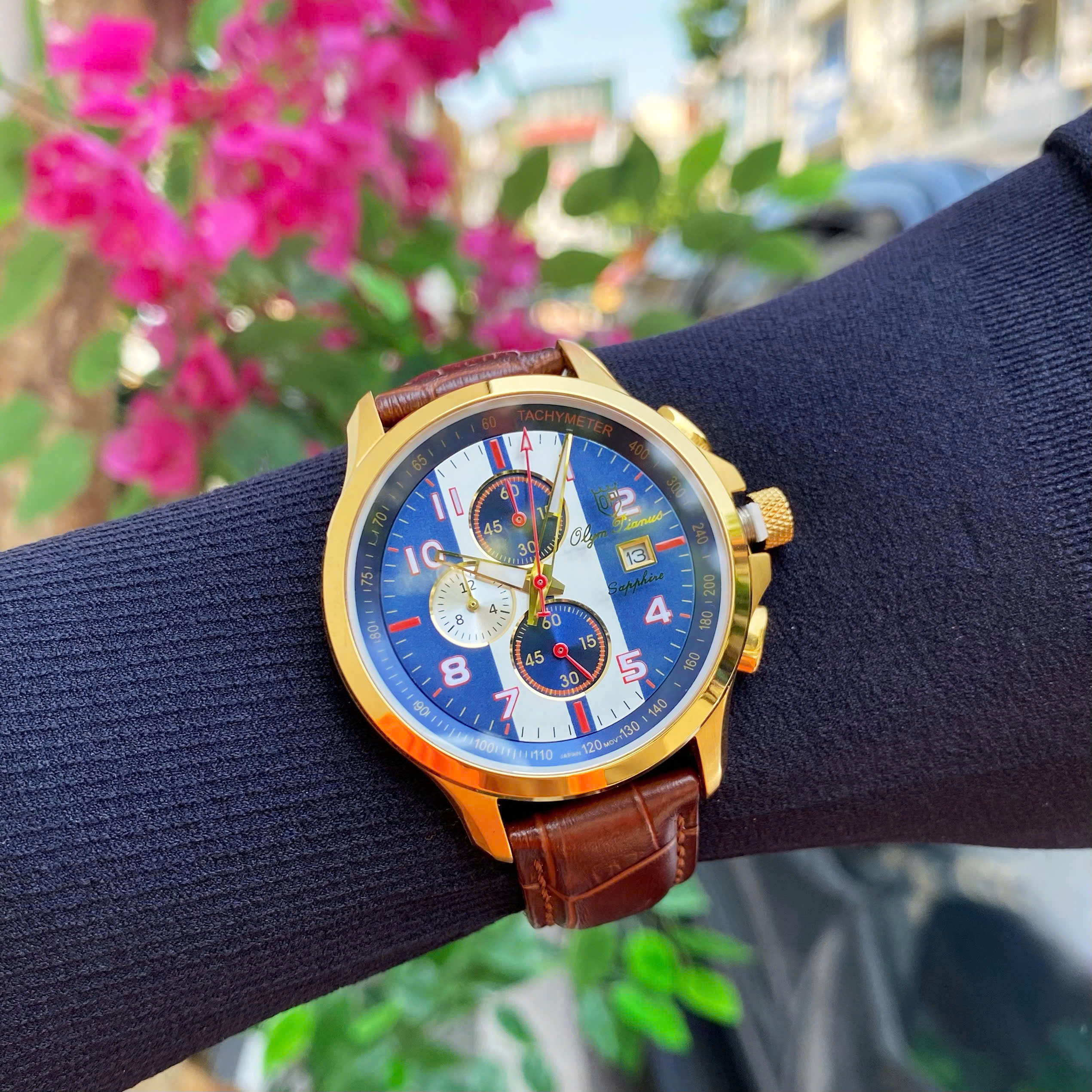 ĐỒNG HỒ OLYM PIANUS DÂY DA OP89022-3G-628 CHÍNH HÃNG