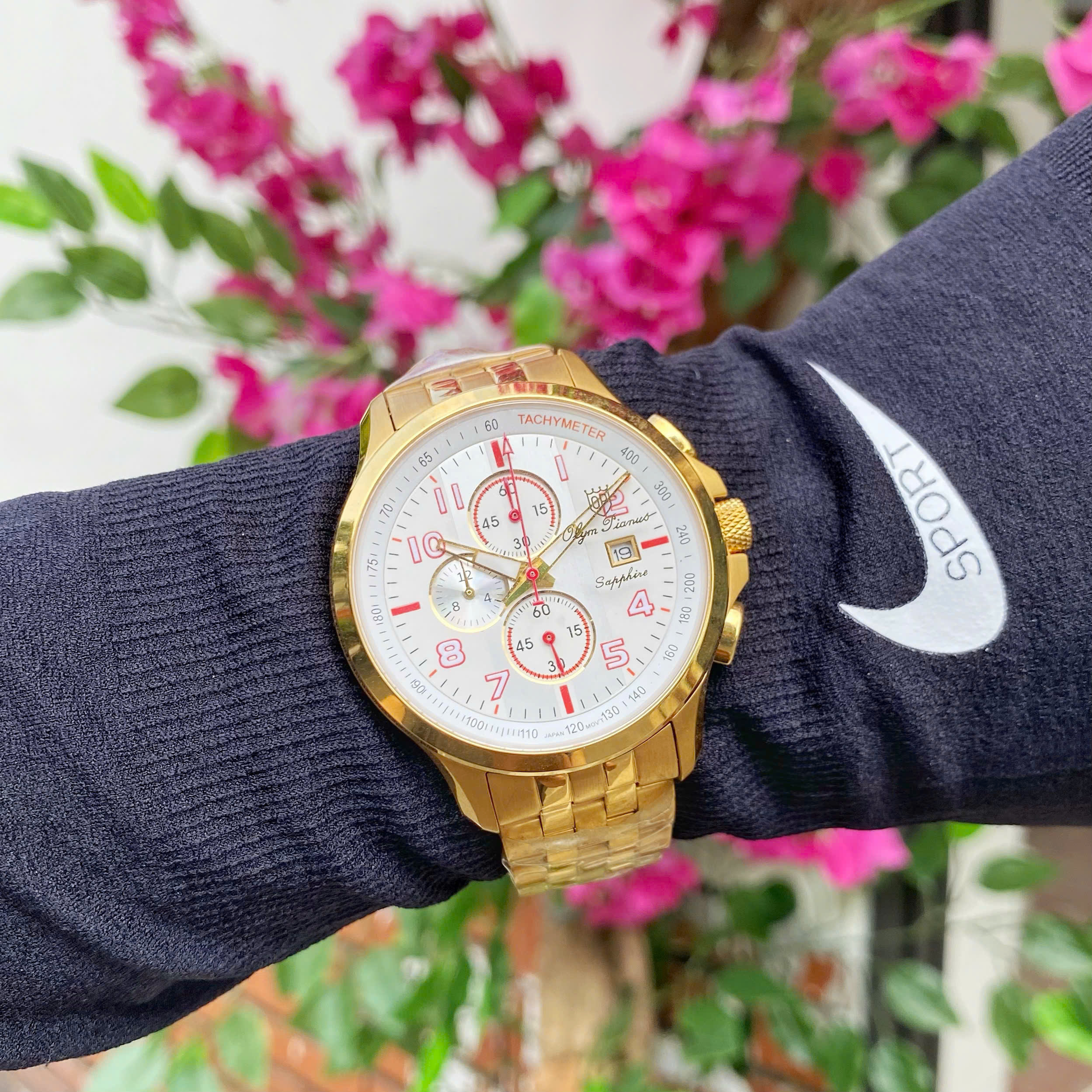 ĐỒNG HỒ NAM OLYM PIANUS OP89322-3G-628 DÂY THÉP CHÍNH HÃNG