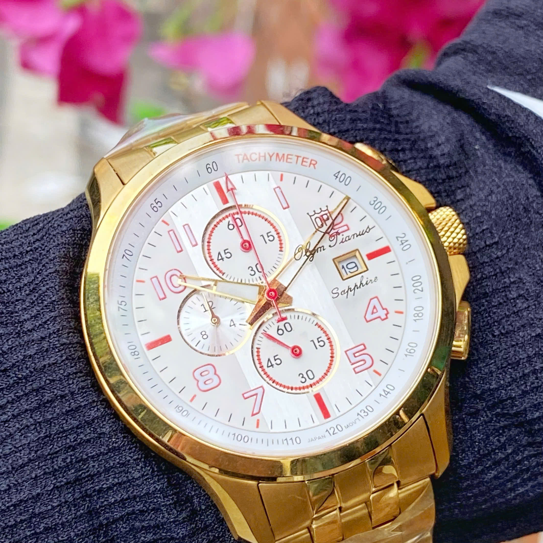 ĐỒNG HỒ NAM OLYM PIANUS OP89322-3G-628 DÂY THÉP CHÍNH HÃNG