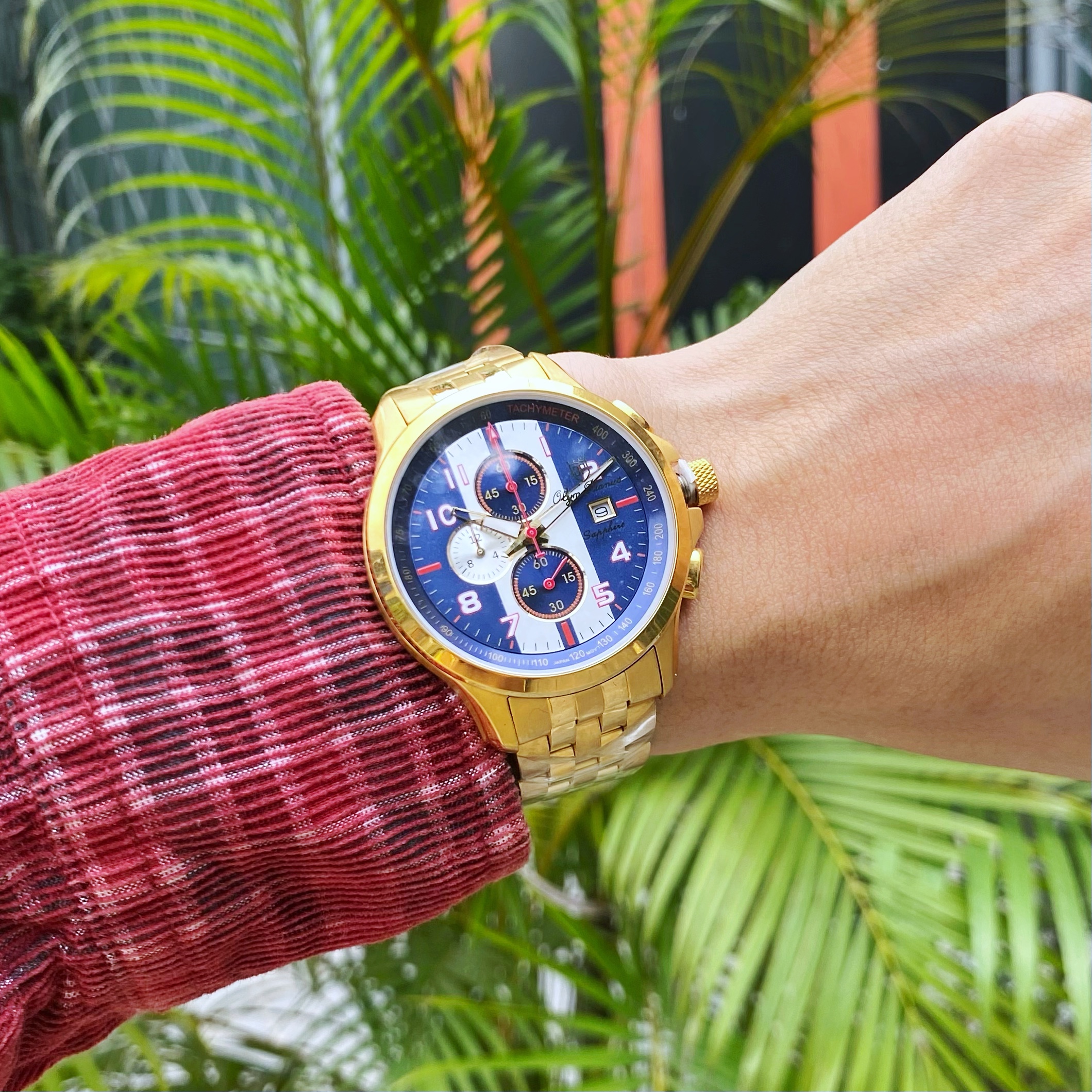 ĐỒNG HỒ NAM OLYM PIANUS OP89322-3G-628 DÂY THÉP CHÍNH HÃNG