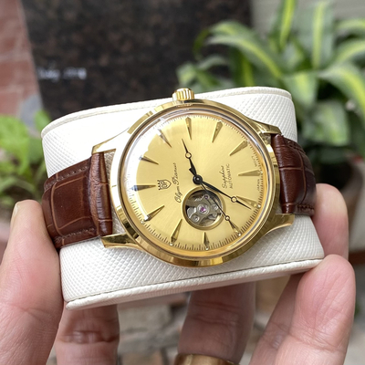 ĐỒNG HỒ CƠ OLYMPIANIS DÂY DA OP99141-71AGK-GL-V