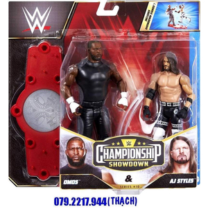 WWE OMOS & AJ STYLES - BATTLE PACK CHAMPIONSHIP SHOWDOWN SERIES 10