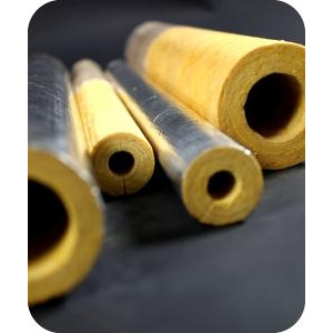 Ống cách nhiệt rockwool có lớp bạc và không lót bạc