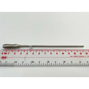 Ống hút mũi inox thẳng, không lỗ 3 mm - 14 cm