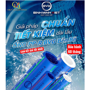 Ống PP-R và PP-R UV Bình Minh Việt BVG