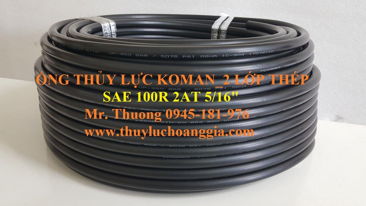 ỐNG THỦY LỰC 2 LỚP THÉP SAE100R2AT SIZE 5/16''