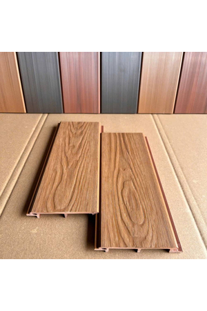 Tấm ốp phẳng gỗ nhựa composite dòng cao cấp độ bền cao sang trọng LWO-W100H16-3D-ASA HNM