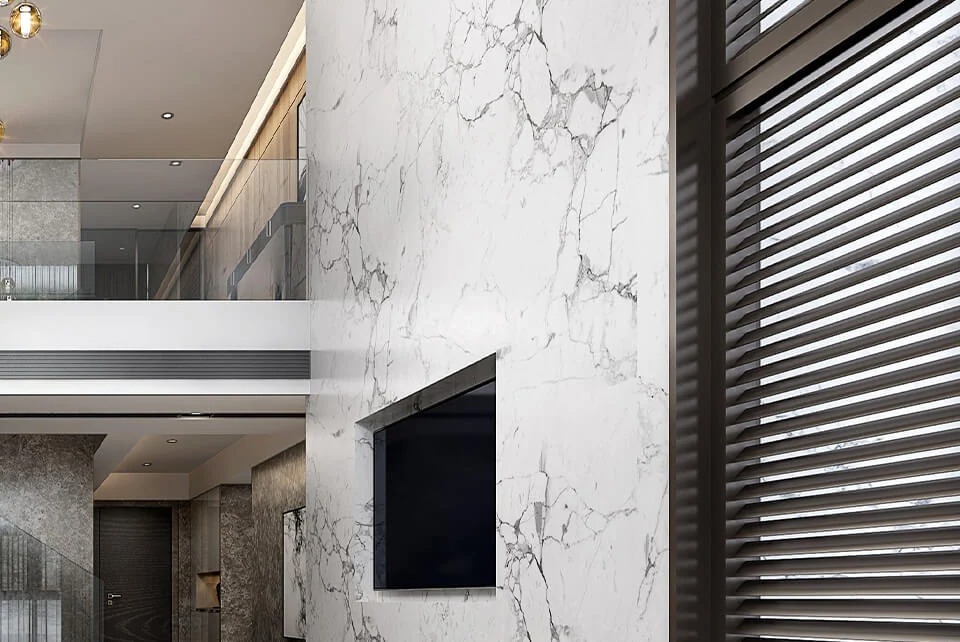 Tấm ốp sợi than tre HT- VÂN ĐÁ 8mm