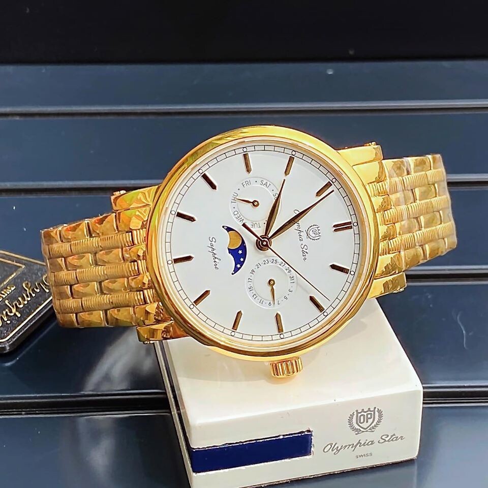 ĐỒNG HỒ OLYMPIA STAR TRĂNG SAO OPA98023-20MK-T