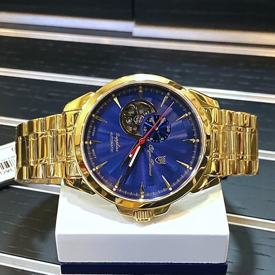 ĐỒNG HỒ CƠ OLYM PIANUS LỘ TIM OP990-083AMK-V