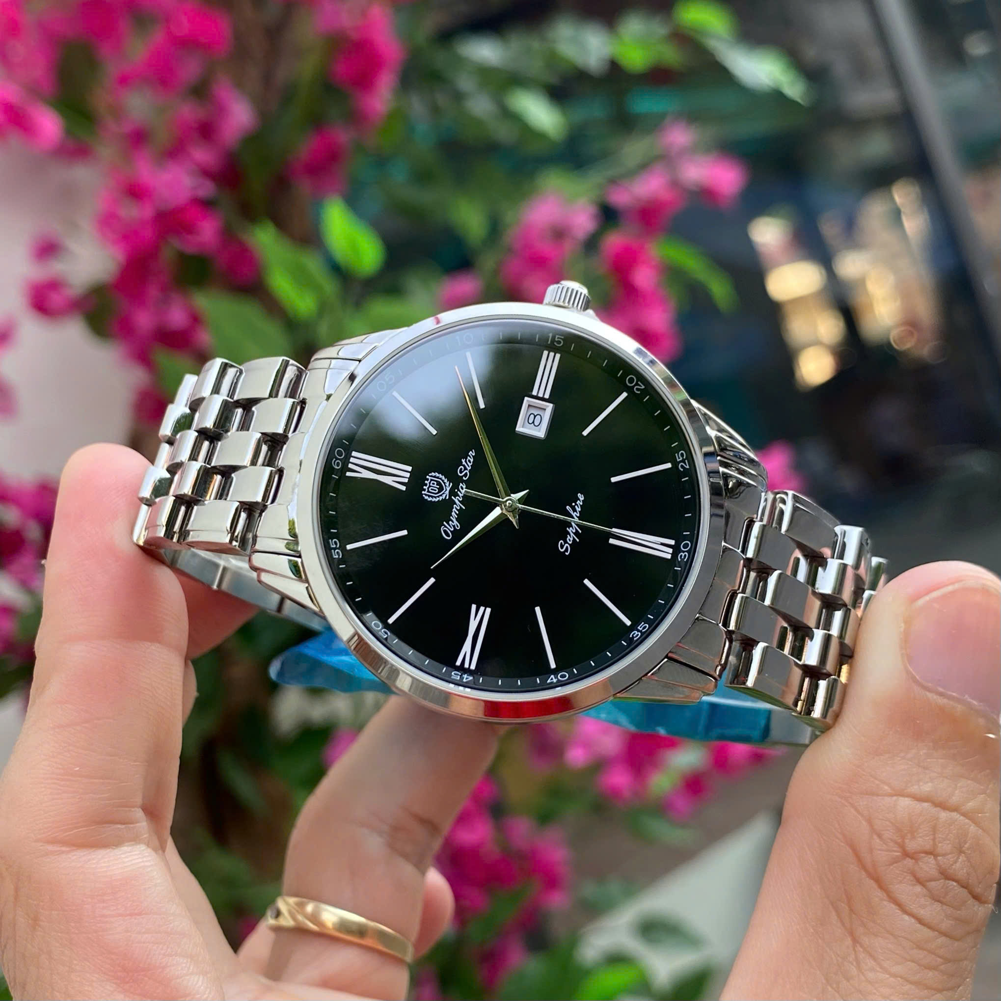 ĐỒNG HỒ OLYMPIA STAR DÂY THÉP OPA58061MS-D