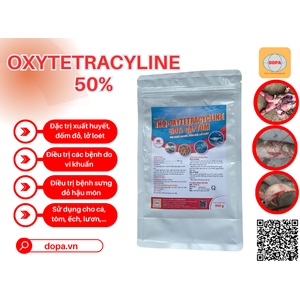OXYTETRACYCLINE 50% CÁ/TÔM: Giải Pháp Vàng Trị Xuất Huyết, Đốm Đỏ, Lở Loét Hiệu Quả