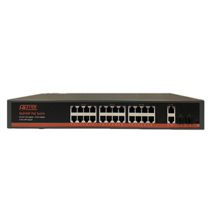 26-Port Gigabit + 2-Port Gigabit SFP PoE Switch APTEK SG1244