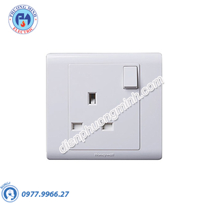 Ổ cắm đơn 3 chấu 13A có công tắc Honeywell - Model P63757WHI