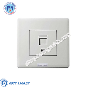 Ổ cắm điện thoại 1 cổng RJ11 Honeywell - Model P63817WHI