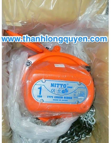 PA LĂNG XÍCH KÉO TAY NITTO 1 TẤN 3 MÉT 10VP5