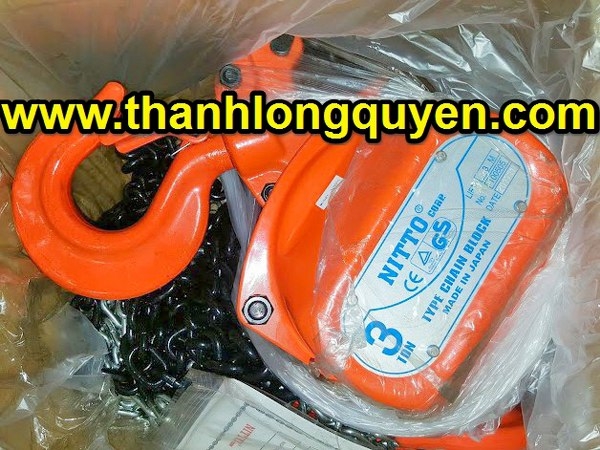 PA LĂNG XÍCH KÉO TAY NITTO 3 TẤN 3 MÉT 30VP5