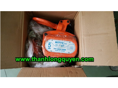 PA LĂNG XÍCH KÉO TAY NITTO 5 TẤN 3 MÉT 50VP5