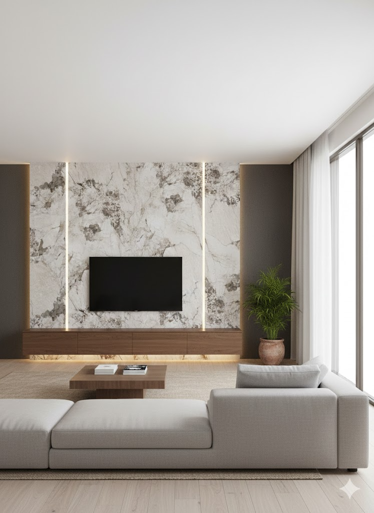 HT-OPSPC Tấm ốp nhựa SPC trong nhà & LAM SÓNG CÙNG MÀU