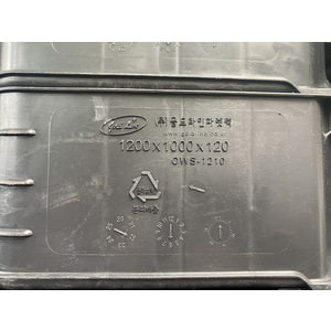 Pallet nhựa cũ KT 1200x1000x120 mm (Màu Đen)