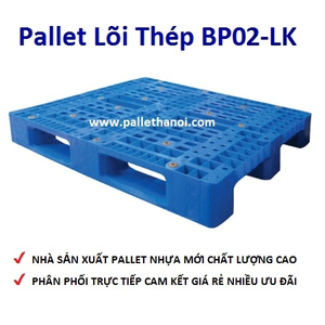 Pallet nhựa mới BP02A-LK (1000*1200*150 mm)