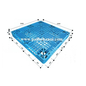 Pallet nhựa cũ KT: 1000x1000x120 mm (Xanh Dương)