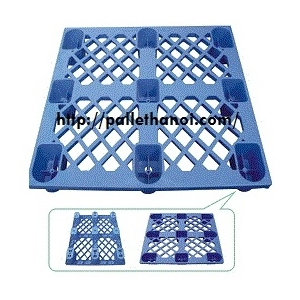 Pallet nhựa chân cốc KT: 1100x1100x145 mm