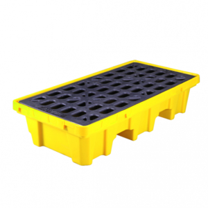 Pallet nhựa chứa phuy chống tràn dầu Poly, 2 drum, dung tích 32 Gallon/ 120 lít Model: SPP102
