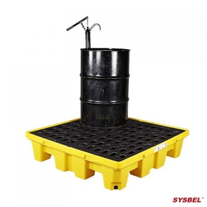 Pallet nhựa chứa phuy chống tràn dầu Poly, 4 drum, dung tích 68 Gallon/ 260 lít Model: SPP104