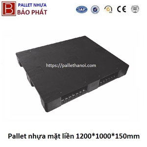 Pallet nhựa cũ mặt liền (1000*1200*150 mm)