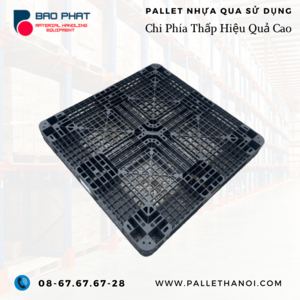 Pallet nhựa cũ KT 1100x1100x120 mm Hàn Quốc