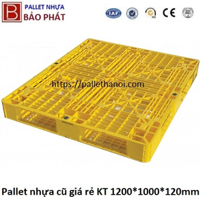 Pallet nhựa cũ gía rẻ (1000*1200*120mm)