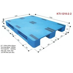 Pallet nhựa KTI-1210-2-2 Nhật